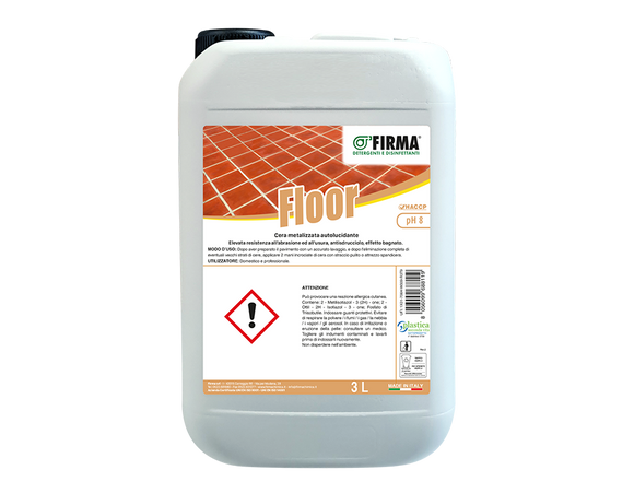 Floor Detergente disinfettante 3 kg- Cera metallizzata auto lucidante per pavimenti