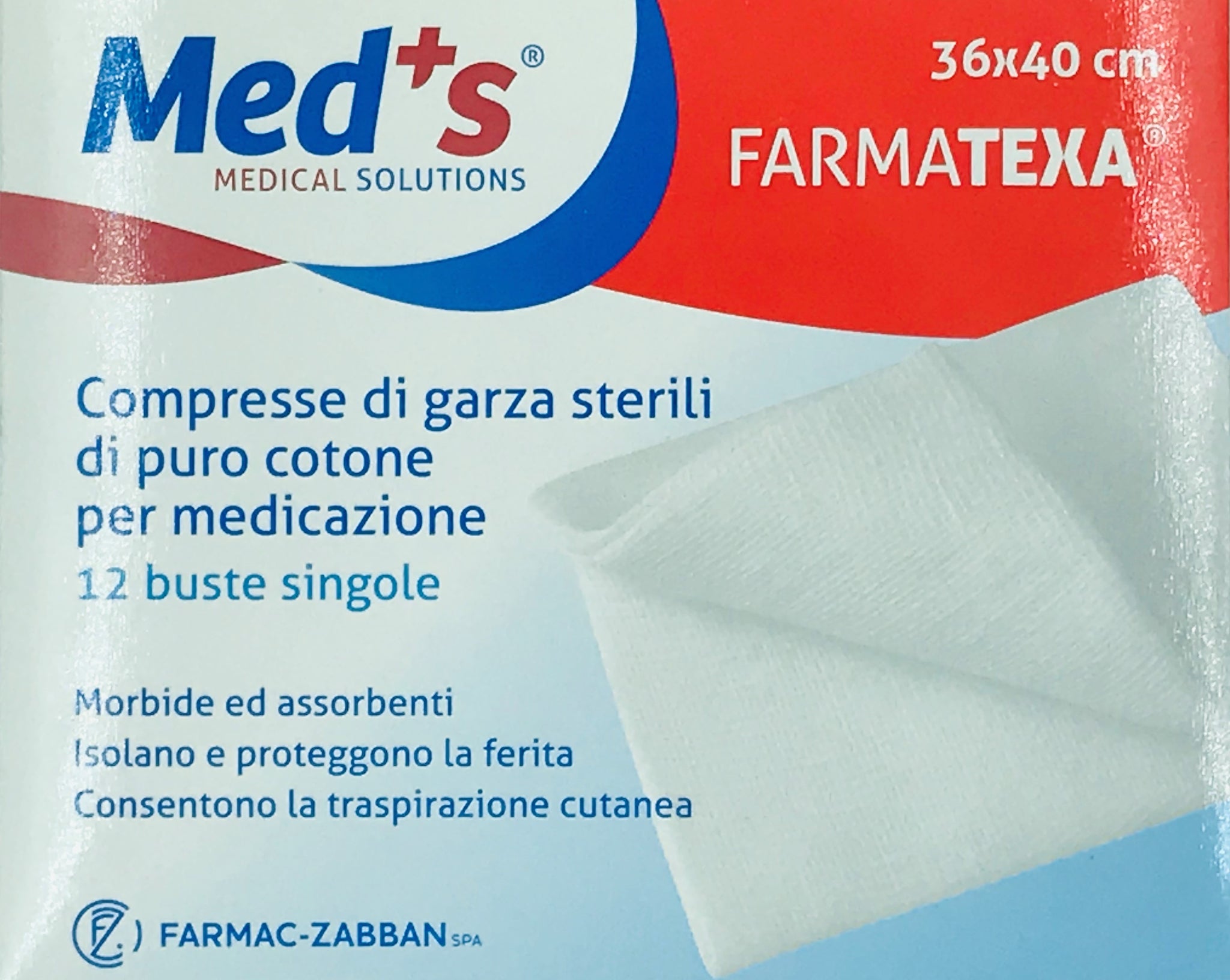 Med's Farmatexa Compresse Di Garza Sterile 18x40 Cm 12 Buste
