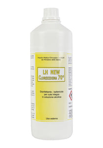 LH New Clorexidina 70° 1000 ml - Disinfettante Battericida per cute integra in soluzione alcolica